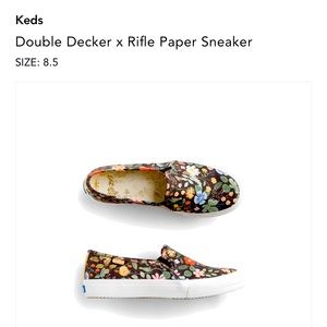 KEDS - Double Decker x Rifle Paper Sneaker - 8.5 - FLORAL